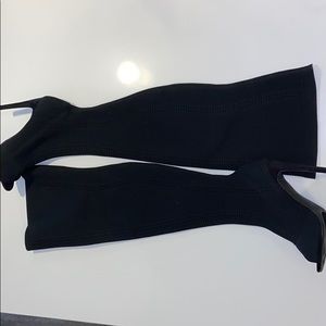 4 1/2 inch knee high heels